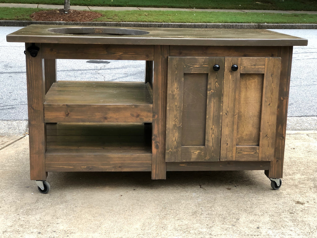 Big Green Egg Table, front view